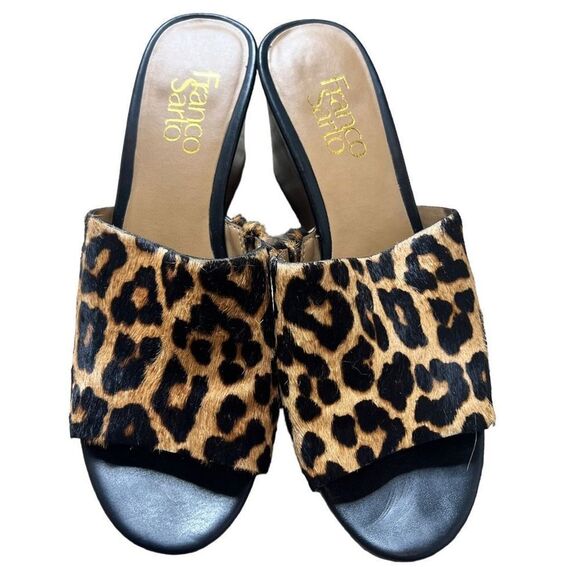 Franco Sarto Leopard Print Dyed Calf Fur
Wedge - 7.5 - Picture 7 of 15